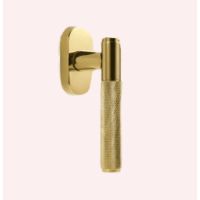 Brass Tilt and Turn Window Handles DK Type, 360° Rotation Square Spindle for Inward Opening Tilt Turn Windows, Ergonomic Latch with Locking Function